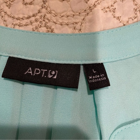 Apt. 9 Women's Mint Green Blouse Size Large - Picture 6 of 10